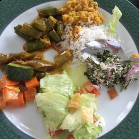 A typical vegetarian lunch